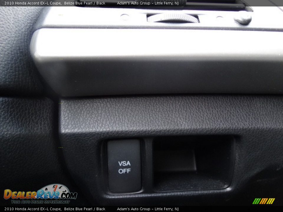 2010 Honda Accord EX-L Coupe Belize Blue Pearl / Black Photo #13