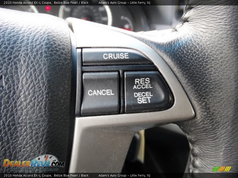 2010 Honda Accord EX-L Coupe Belize Blue Pearl / Black Photo #16