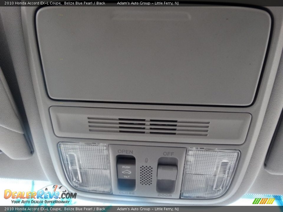 2010 Honda Accord EX-L Coupe Belize Blue Pearl / Black Photo #19