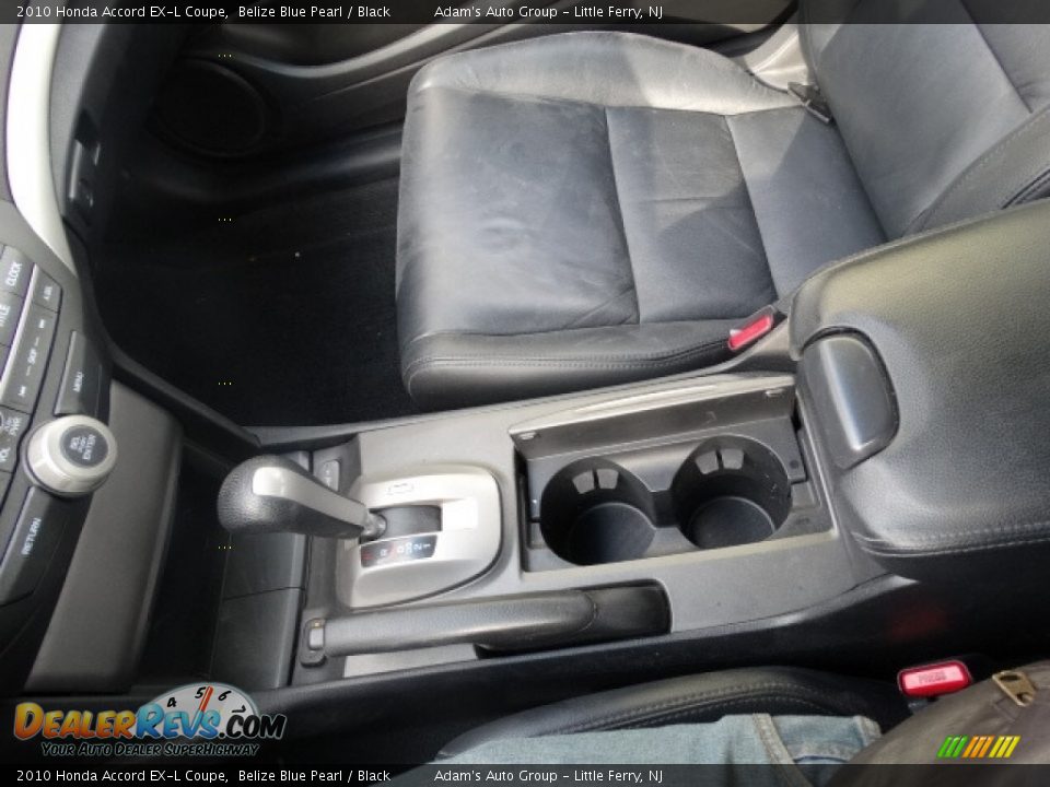 2010 Honda Accord EX-L Coupe Belize Blue Pearl / Black Photo #20
