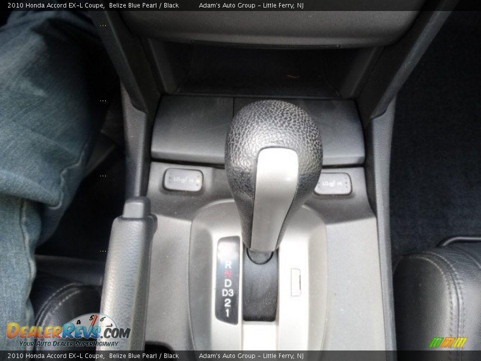 2010 Honda Accord EX-L Coupe Belize Blue Pearl / Black Photo #22