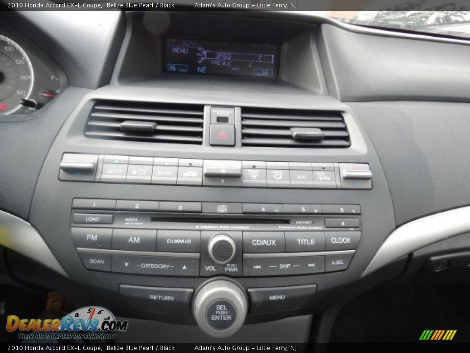 2010 Honda Accord EX-L Coupe Belize Blue Pearl / Black Photo #23