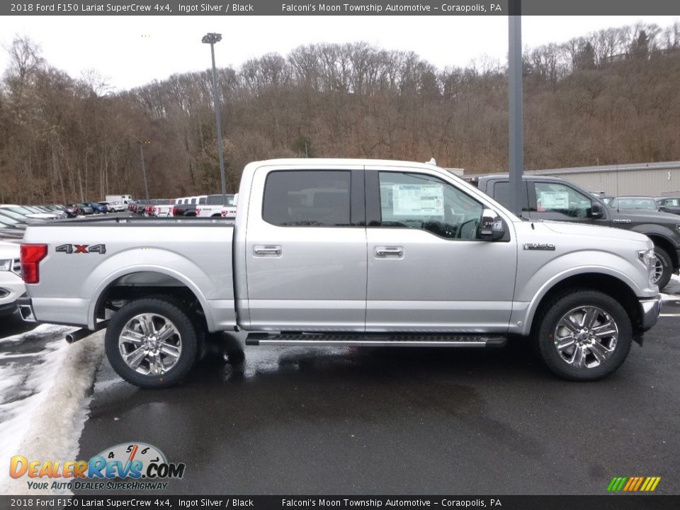 2018 Ford F150 Lariat SuperCrew 4x4 Ingot Silver / Black Photo #1