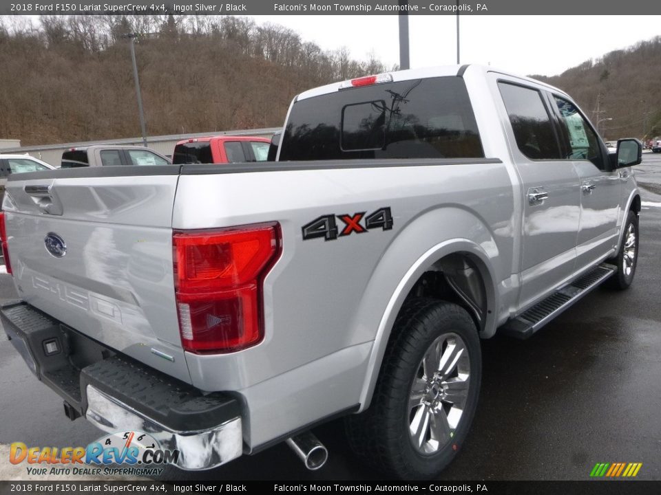 2018 Ford F150 Lariat SuperCrew 4x4 Ingot Silver / Black Photo #2
