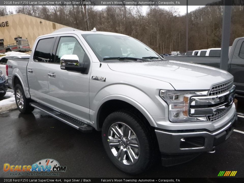 2018 Ford F150 Lariat SuperCrew 4x4 Ingot Silver / Black Photo #3