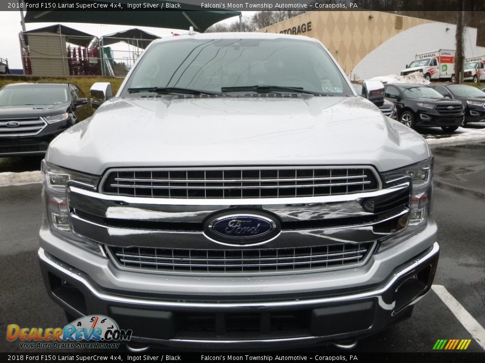 2018 Ford F150 Lariat SuperCrew 4x4 Ingot Silver / Black Photo #4