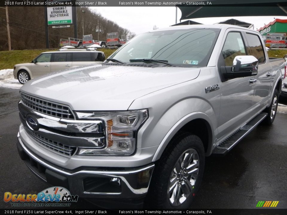 2018 Ford F150 Lariat SuperCrew 4x4 Ingot Silver / Black Photo #5