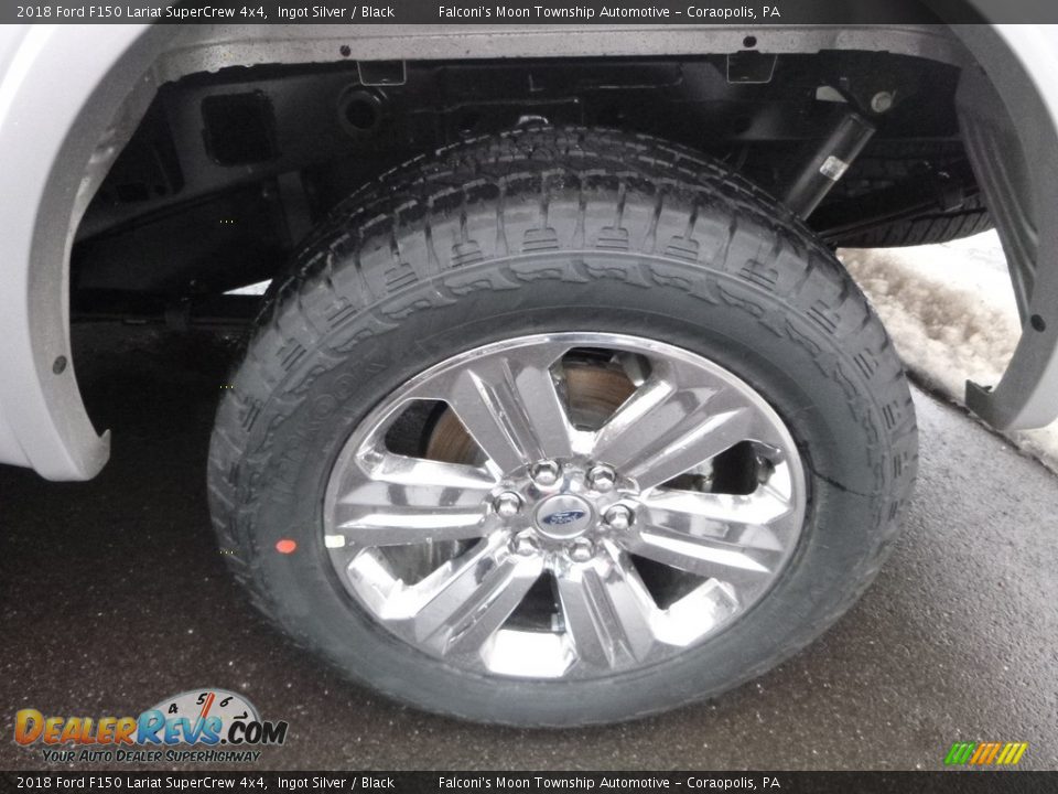2018 Ford F150 Lariat SuperCrew 4x4 Ingot Silver / Black Photo #7