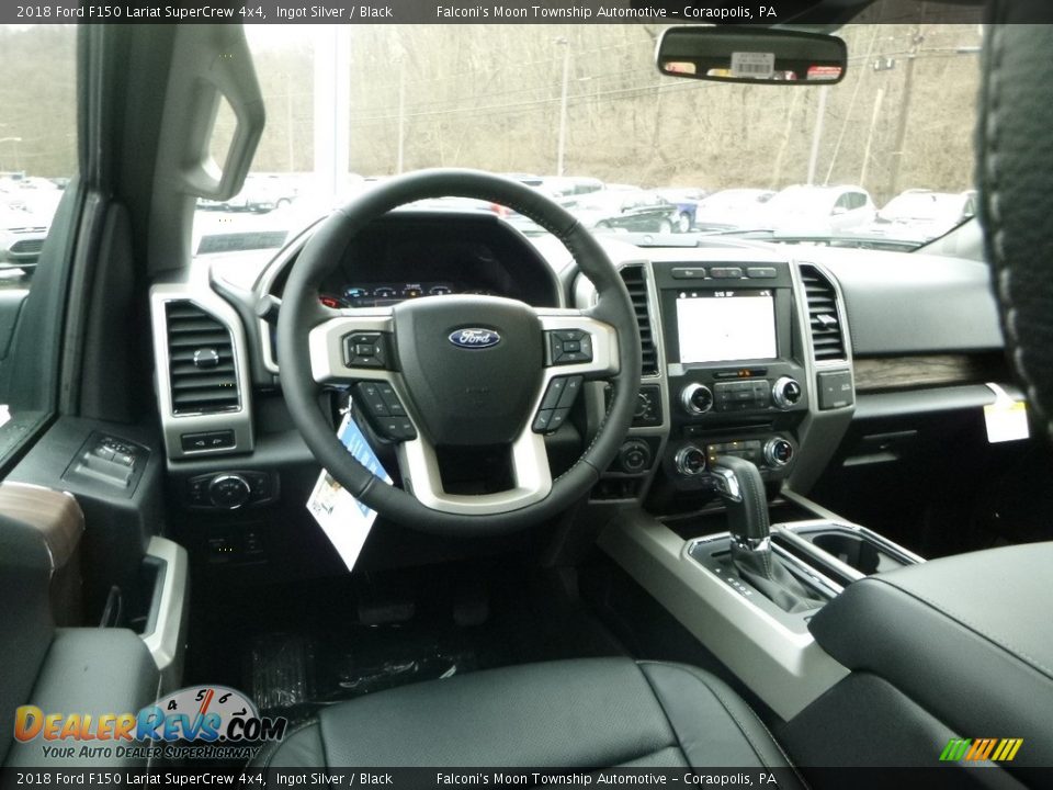 2018 Ford F150 Lariat SuperCrew 4x4 Ingot Silver / Black Photo #9