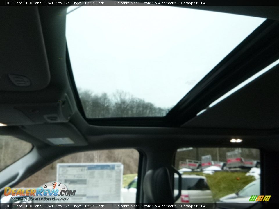 2018 Ford F150 Lariat SuperCrew 4x4 Ingot Silver / Black Photo #13