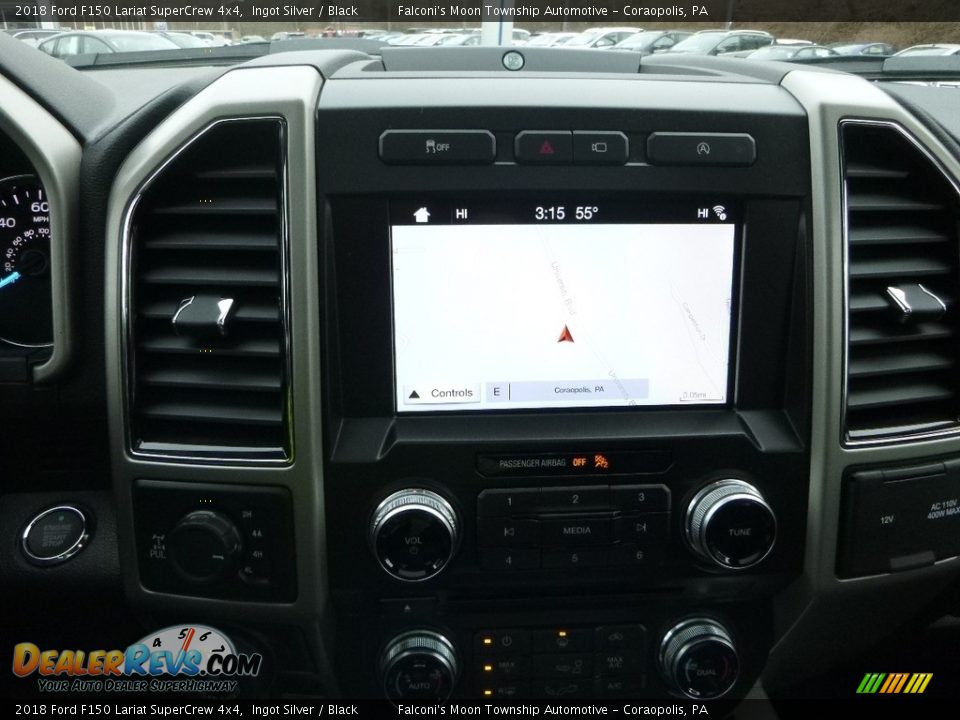 2018 Ford F150 Lariat SuperCrew 4x4 Ingot Silver / Black Photo #14