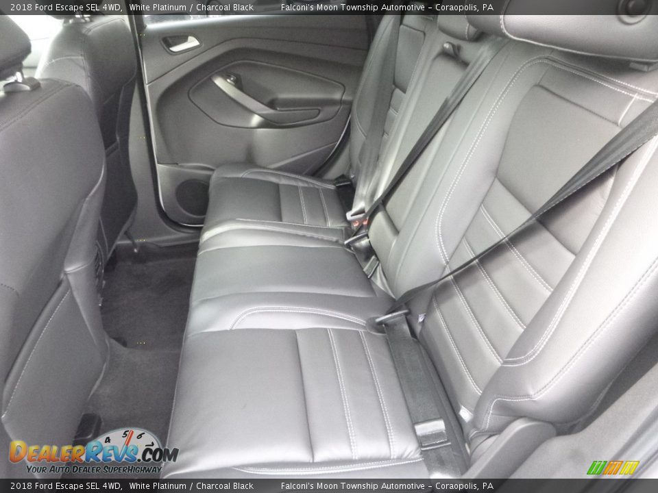 2018 Ford Escape SEL 4WD White Platinum / Charcoal Black Photo #8