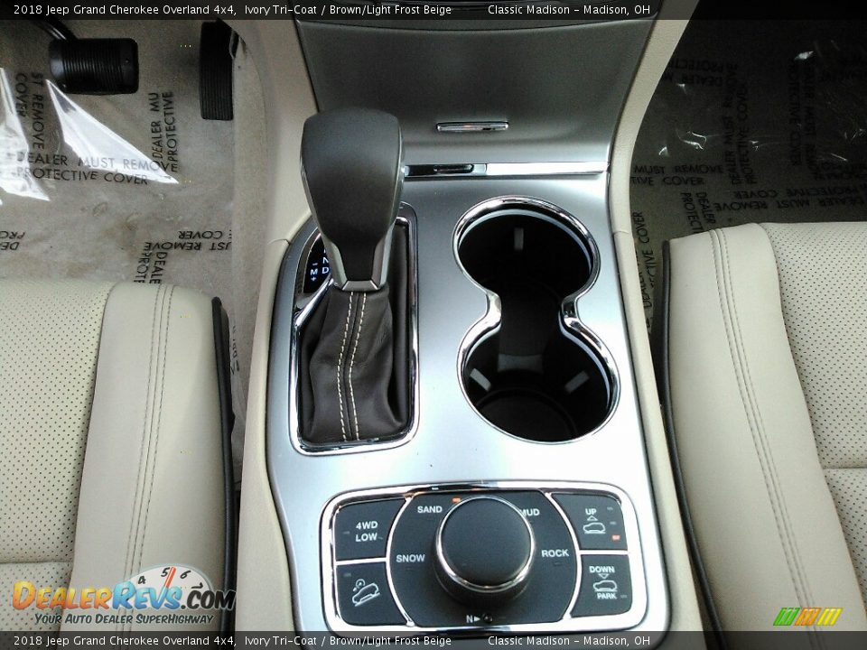 2018 Jeep Grand Cherokee Overland 4x4 Ivory Tri-Coat / Brown/Light Frost Beige Photo #8