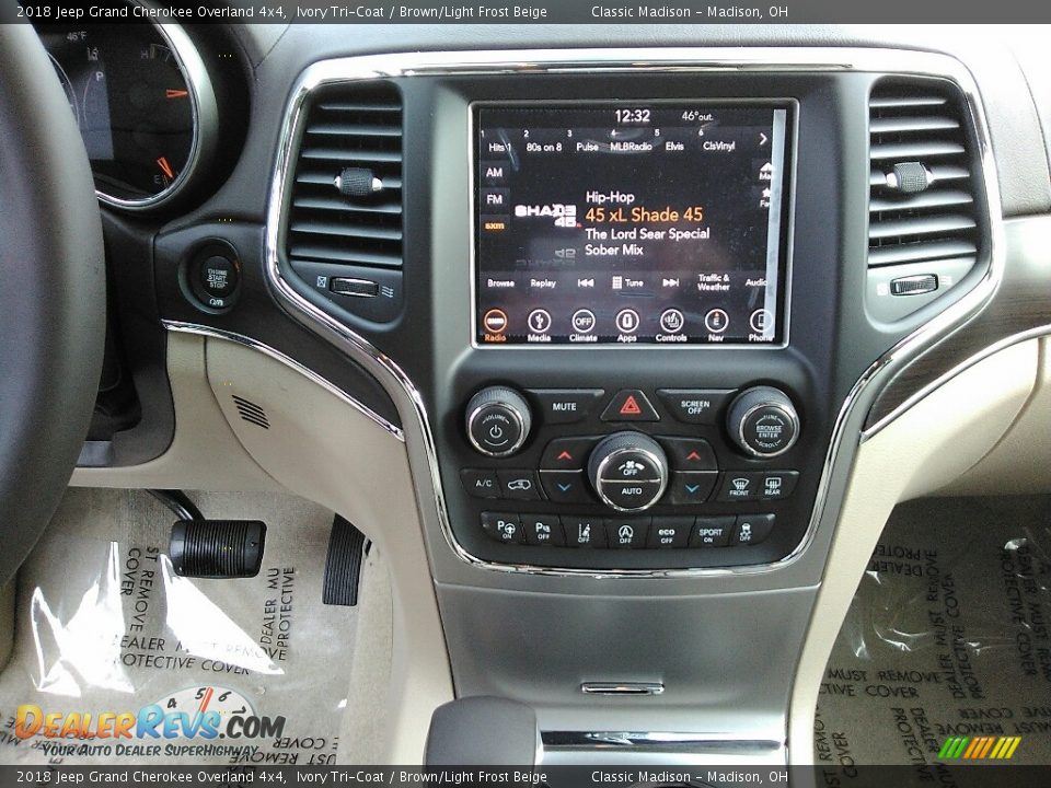 2018 Jeep Grand Cherokee Overland 4x4 Ivory Tri-Coat / Brown/Light Frost Beige Photo #9