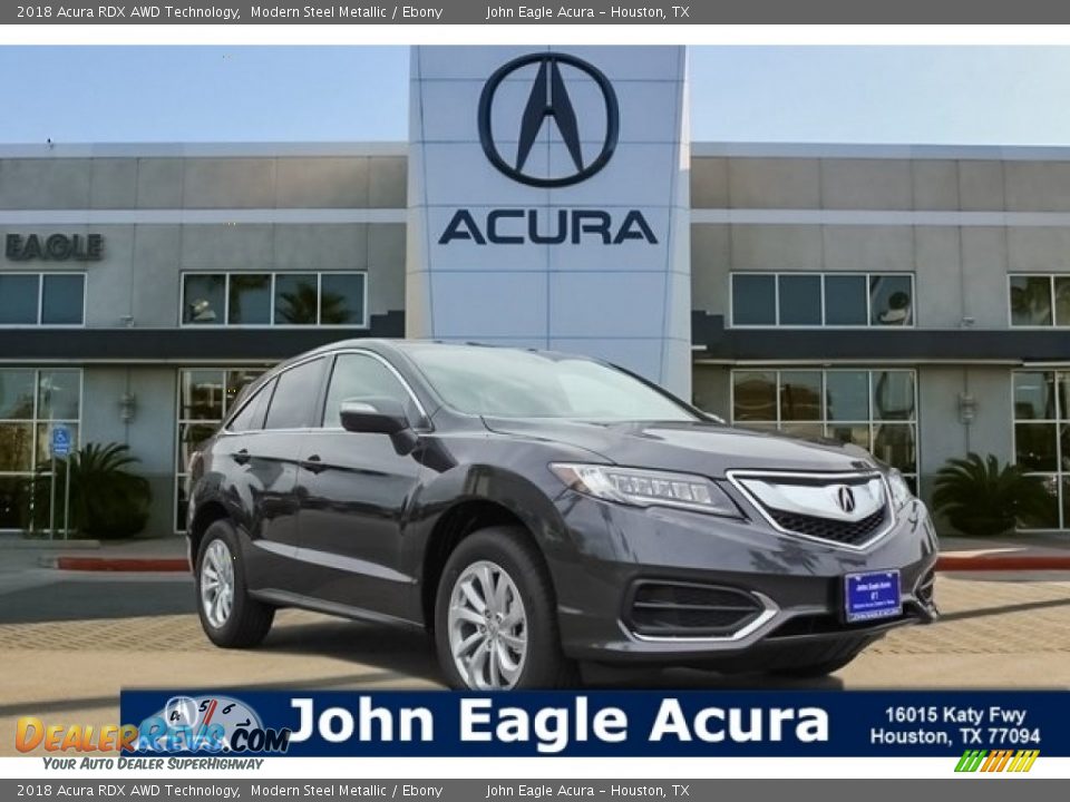 2018 Acura RDX AWD Technology Modern Steel Metallic / Ebony Photo #1