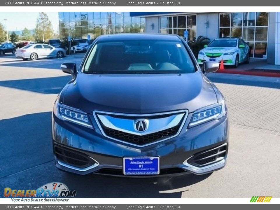 2018 Acura RDX AWD Technology Modern Steel Metallic / Ebony Photo #2