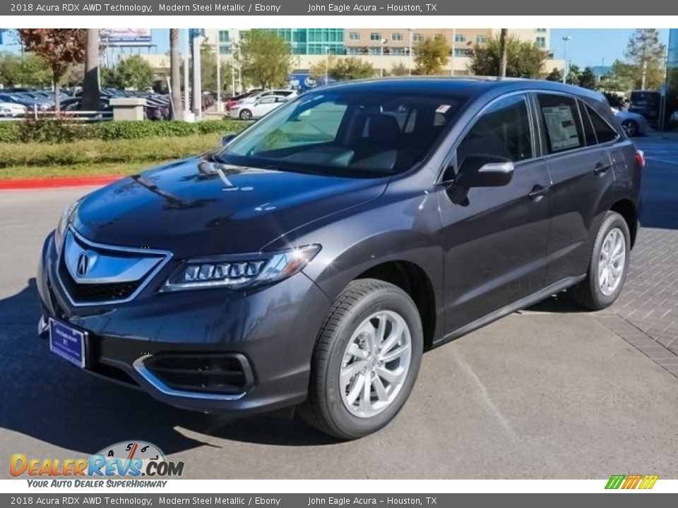 2018 Acura RDX AWD Technology Modern Steel Metallic / Ebony Photo #3