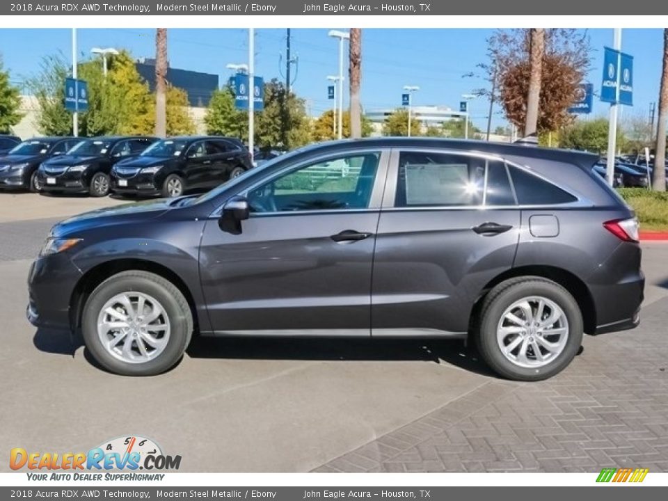 2018 Acura RDX AWD Technology Modern Steel Metallic / Ebony Photo #4
