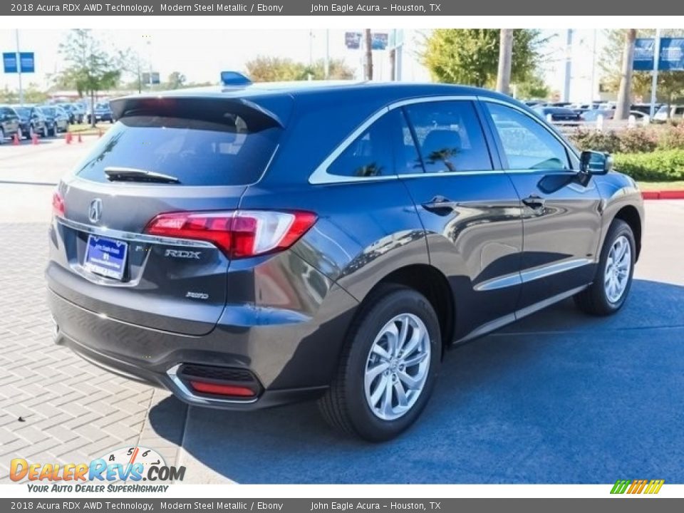 2018 Acura RDX AWD Technology Modern Steel Metallic / Ebony Photo #7