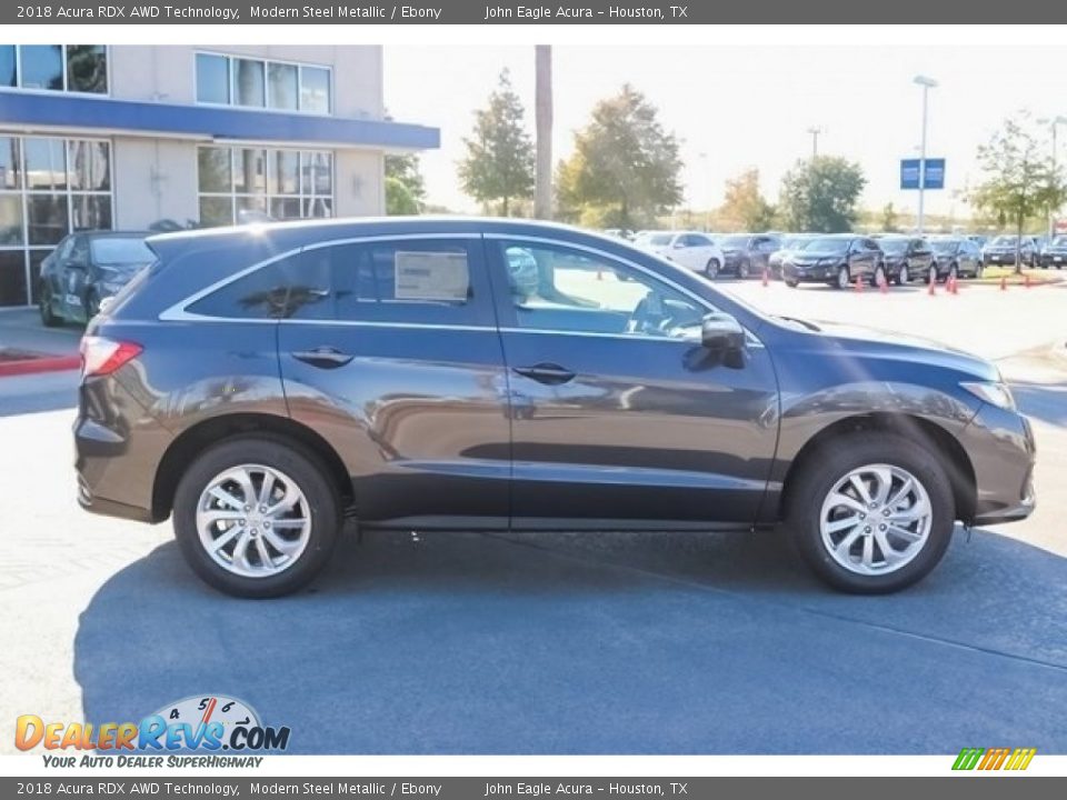 2018 Acura RDX AWD Technology Modern Steel Metallic / Ebony Photo #8