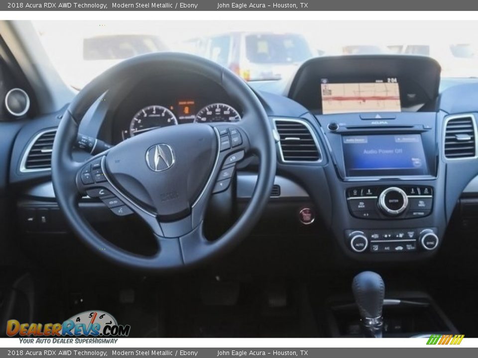 2018 Acura RDX AWD Technology Modern Steel Metallic / Ebony Photo #9