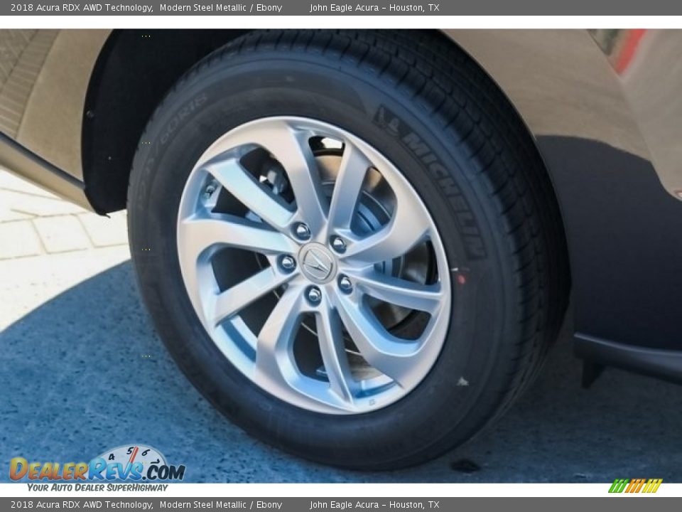 2018 Acura RDX AWD Technology Modern Steel Metallic / Ebony Photo #10