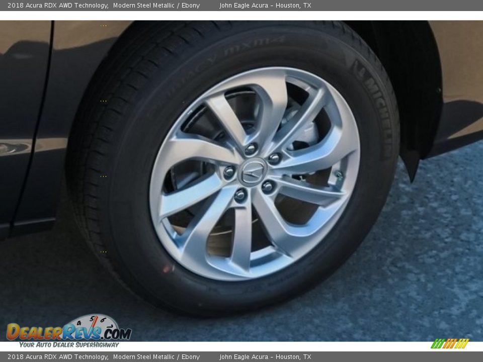 2018 Acura RDX AWD Technology Modern Steel Metallic / Ebony Photo #11