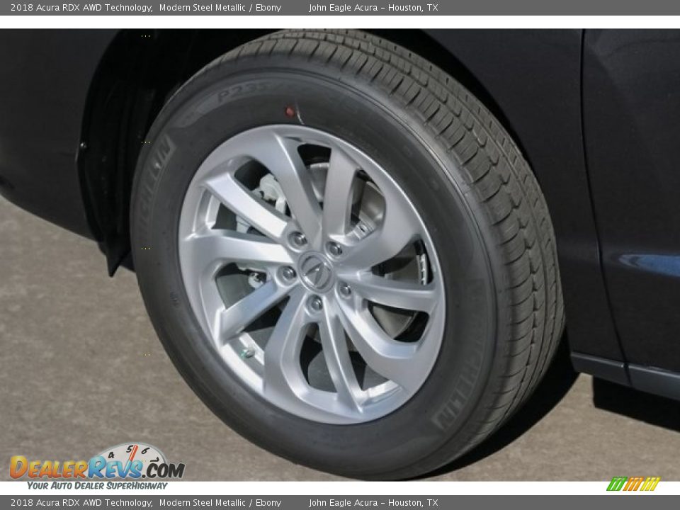 2018 Acura RDX AWD Technology Modern Steel Metallic / Ebony Photo #12