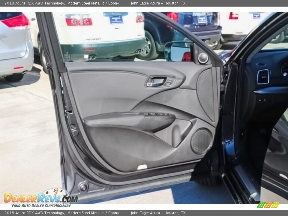 2018 Acura RDX AWD Technology Modern Steel Metallic / Ebony Photo #14