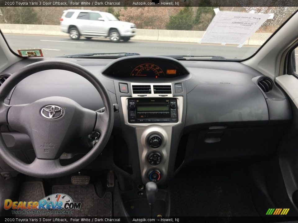 2010 Toyota Yaris 3 Door Liftback Polar White / Dark Charcoal Photo #12