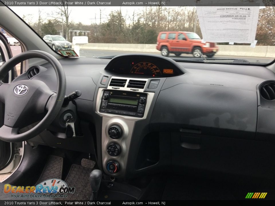 2010 Toyota Yaris 3 Door Liftback Polar White / Dark Charcoal Photo #13