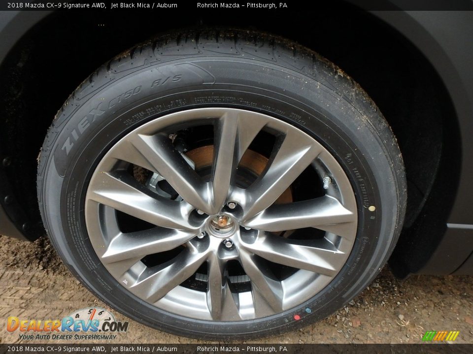 2018 Mazda CX-9 Signature AWD Jet Black Mica / Auburn Photo #5