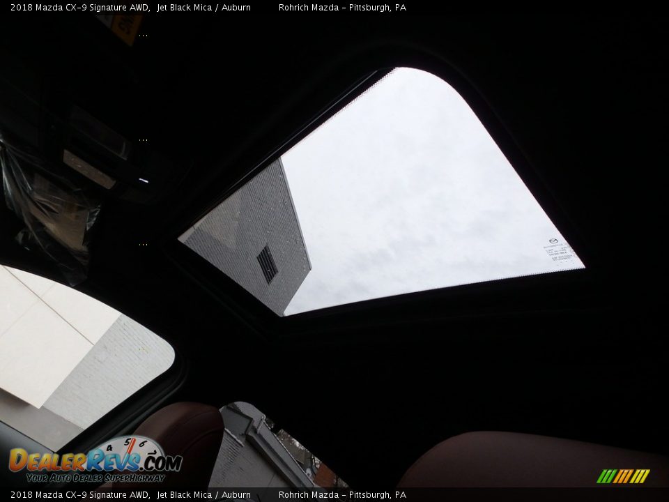 2018 Mazda CX-9 Signature AWD Jet Black Mica / Auburn Photo #11