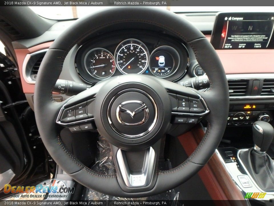 2018 Mazda CX-9 Signature AWD Steering Wheel Photo #12