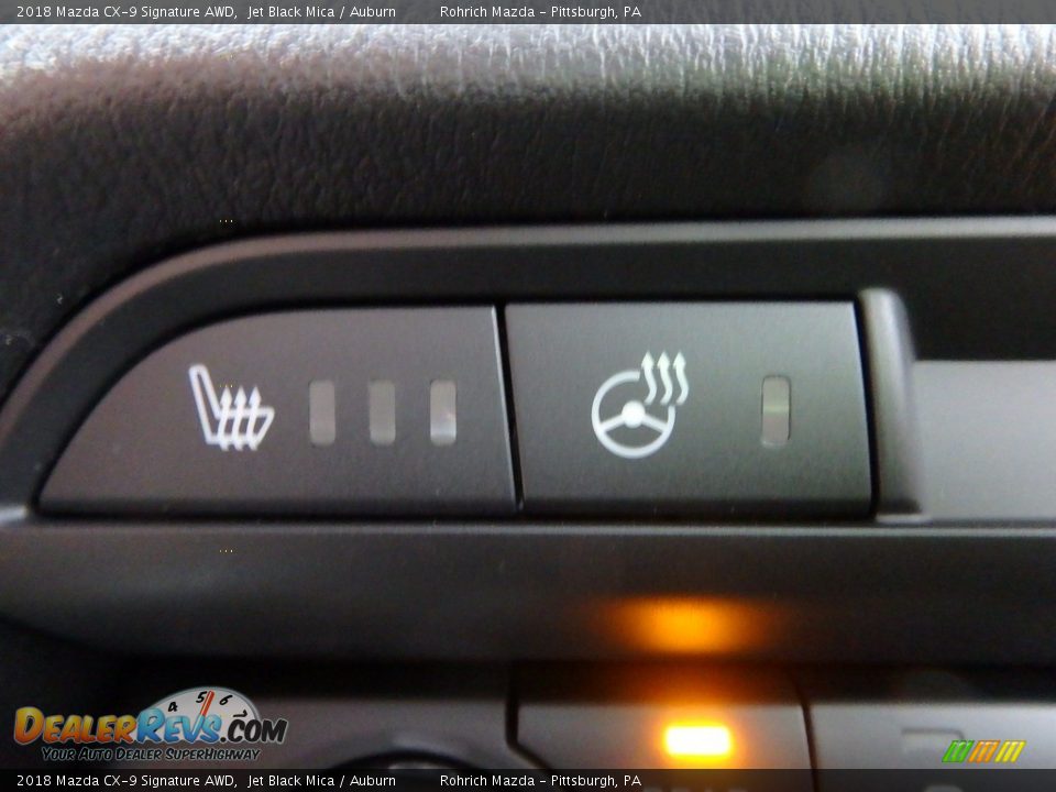 2018 Mazda CX-9 Signature AWD Jet Black Mica / Auburn Photo #14