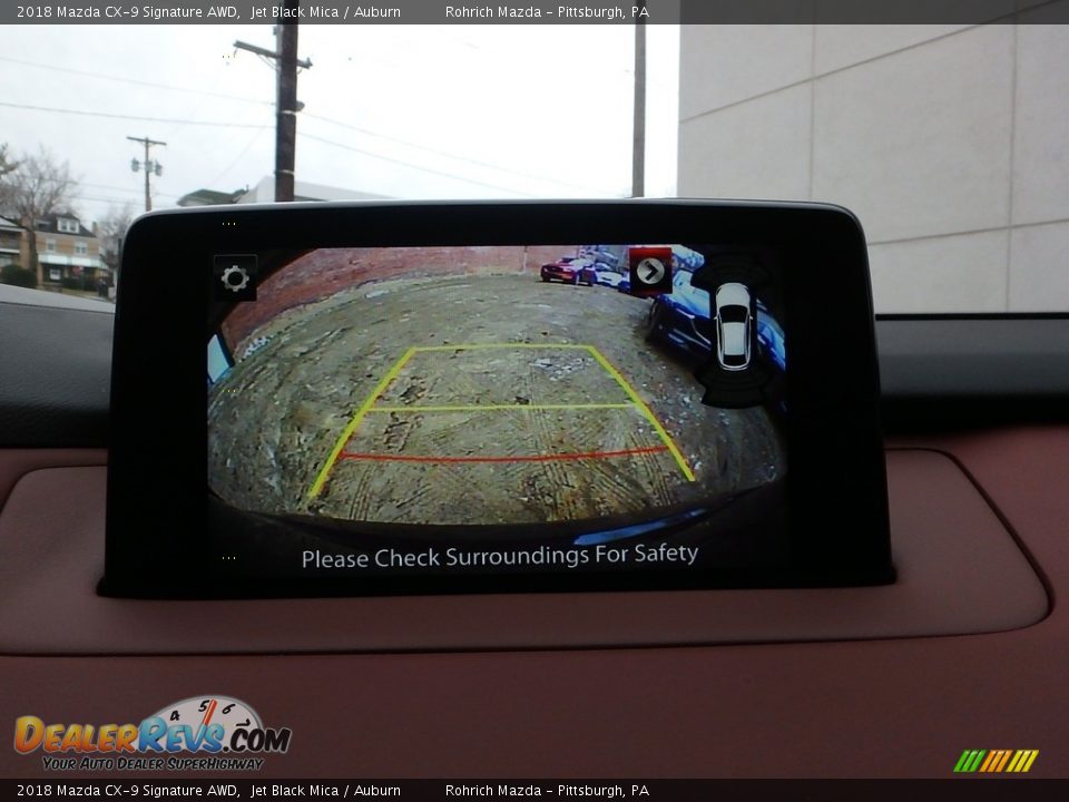 2018 Mazda CX-9 Signature AWD Jet Black Mica / Auburn Photo #15
