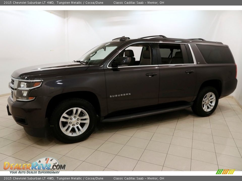 2015 Chevrolet Suburban LT 4WD Tungsten Metallic / Cocoa/Dune Photo #3