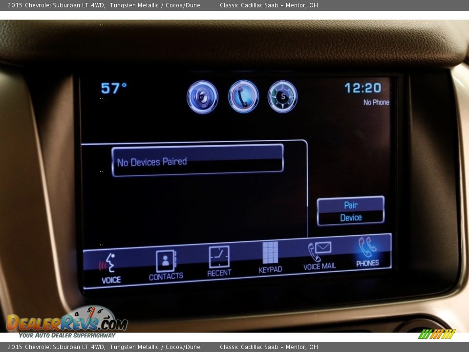 2015 Chevrolet Suburban LT 4WD Tungsten Metallic / Cocoa/Dune Photo #14