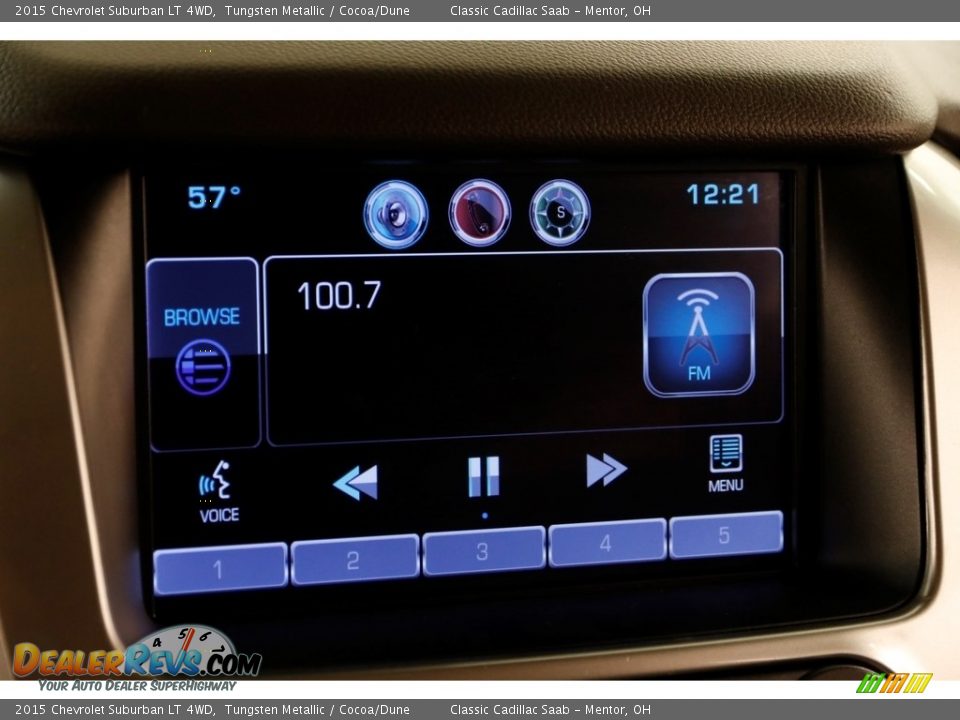 2015 Chevrolet Suburban LT 4WD Tungsten Metallic / Cocoa/Dune Photo #15