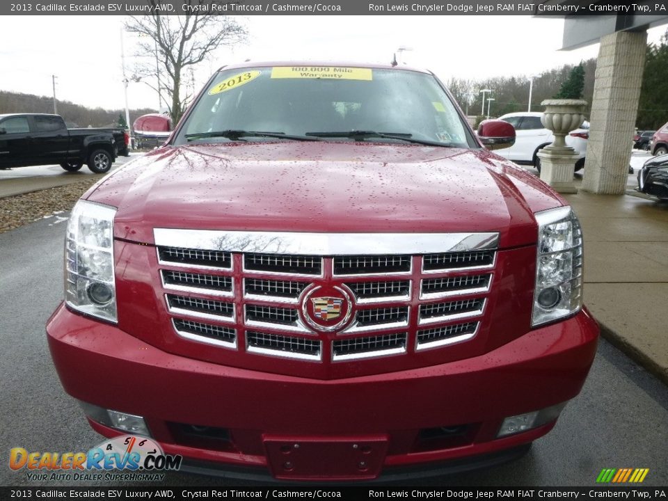 2013 Cadillac Escalade ESV Luxury AWD Crystal Red Tintcoat / Cashmere/Cocoa Photo #4