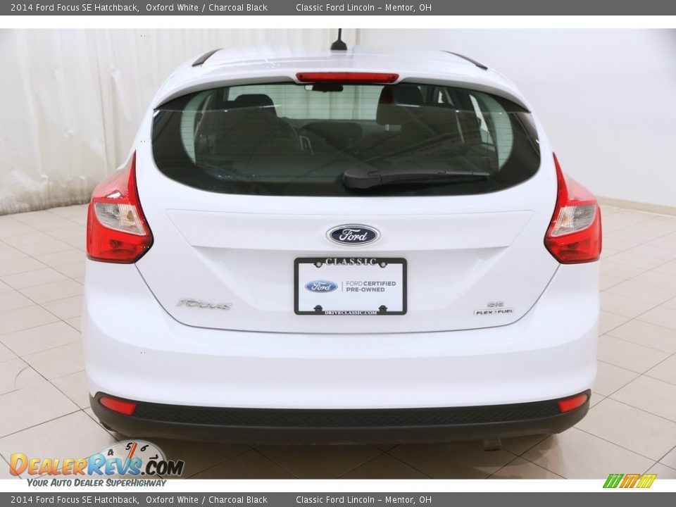 2014 Ford Focus SE Hatchback Oxford White / Charcoal Black Photo #15