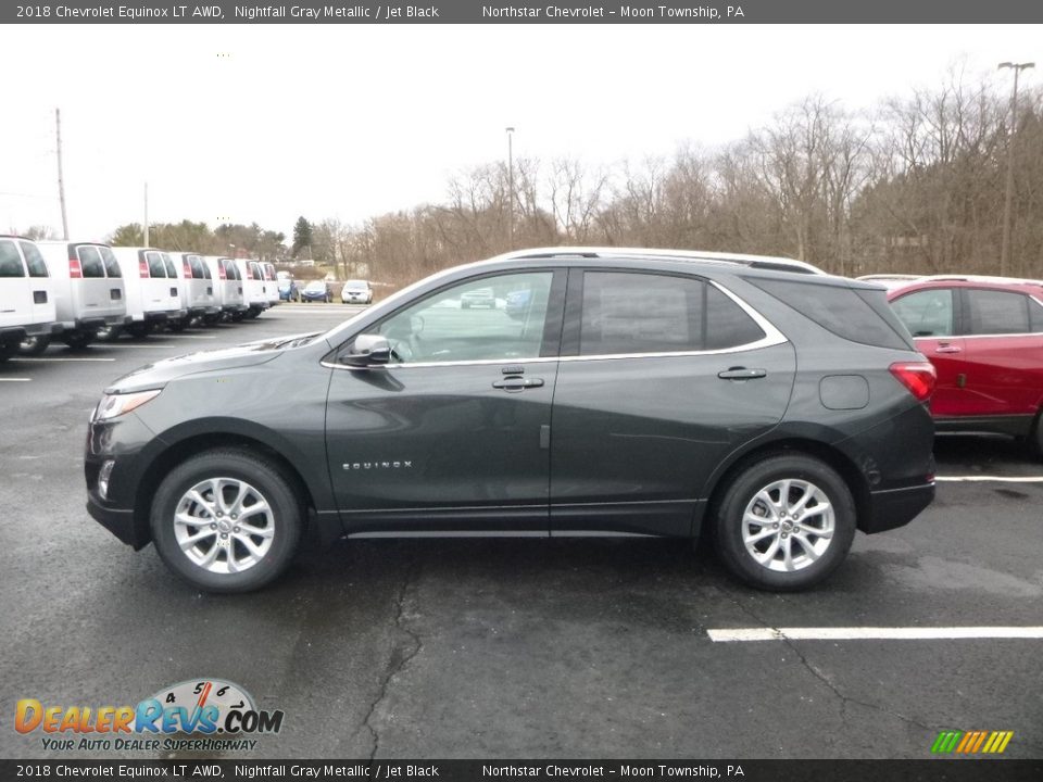 2018 Chevrolet Equinox LT AWD Nightfall Gray Metallic / Jet Black Photo #2