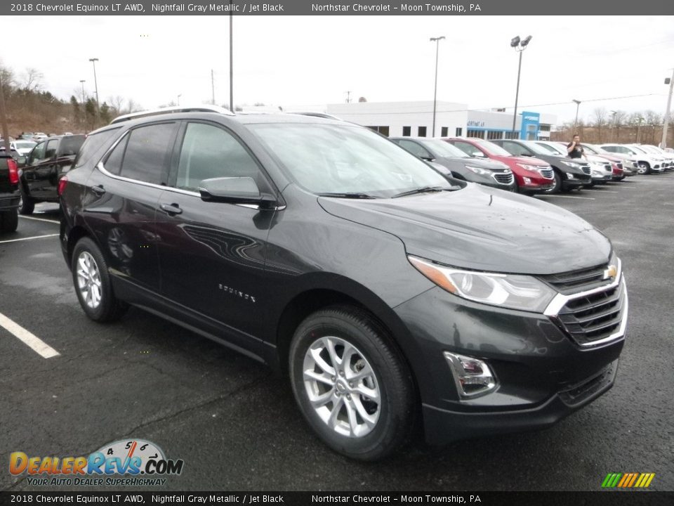 2018 Chevrolet Equinox LT AWD Nightfall Gray Metallic / Jet Black Photo #7