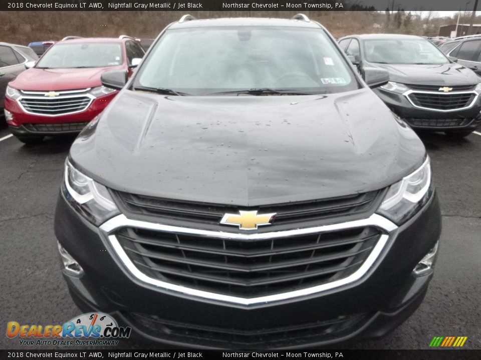 2018 Chevrolet Equinox LT AWD Nightfall Gray Metallic / Jet Black Photo #8