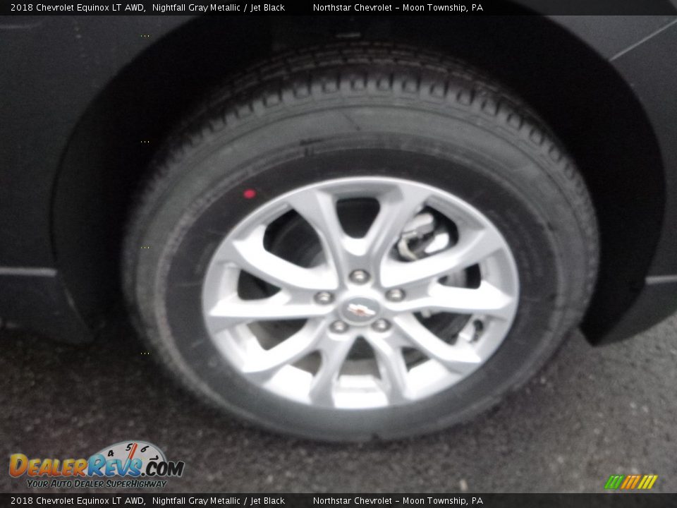 2018 Chevrolet Equinox LT AWD Nightfall Gray Metallic / Jet Black Photo #9