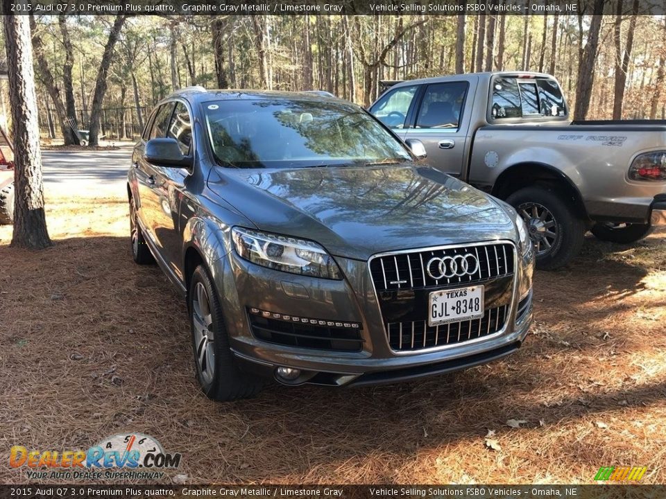 2015 Audi Q7 3.0 Premium Plus quattro Graphite Gray Metallic / Limestone Gray Photo #1