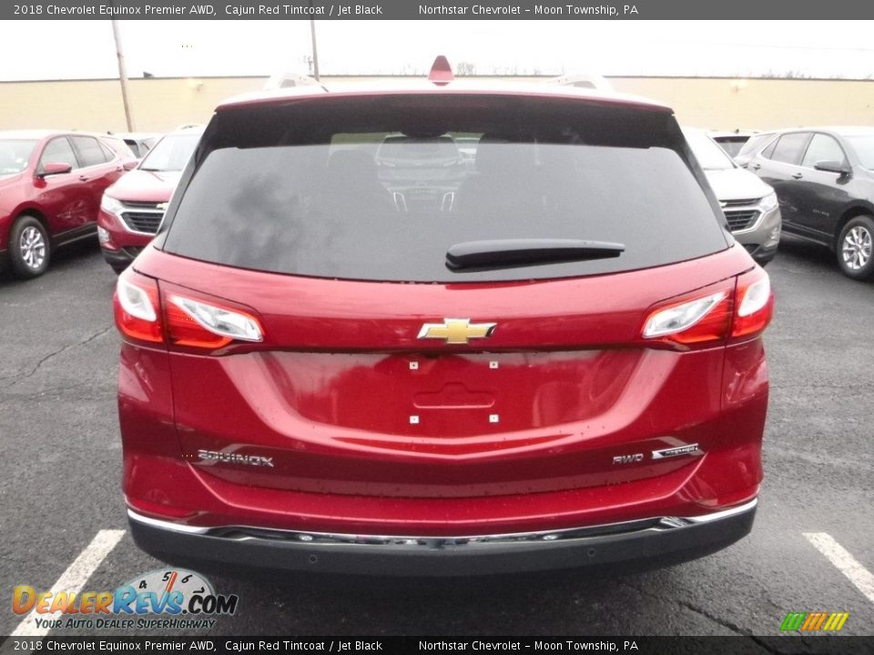 2018 Chevrolet Equinox Premier AWD Cajun Red Tintcoat / Jet Black Photo #4
