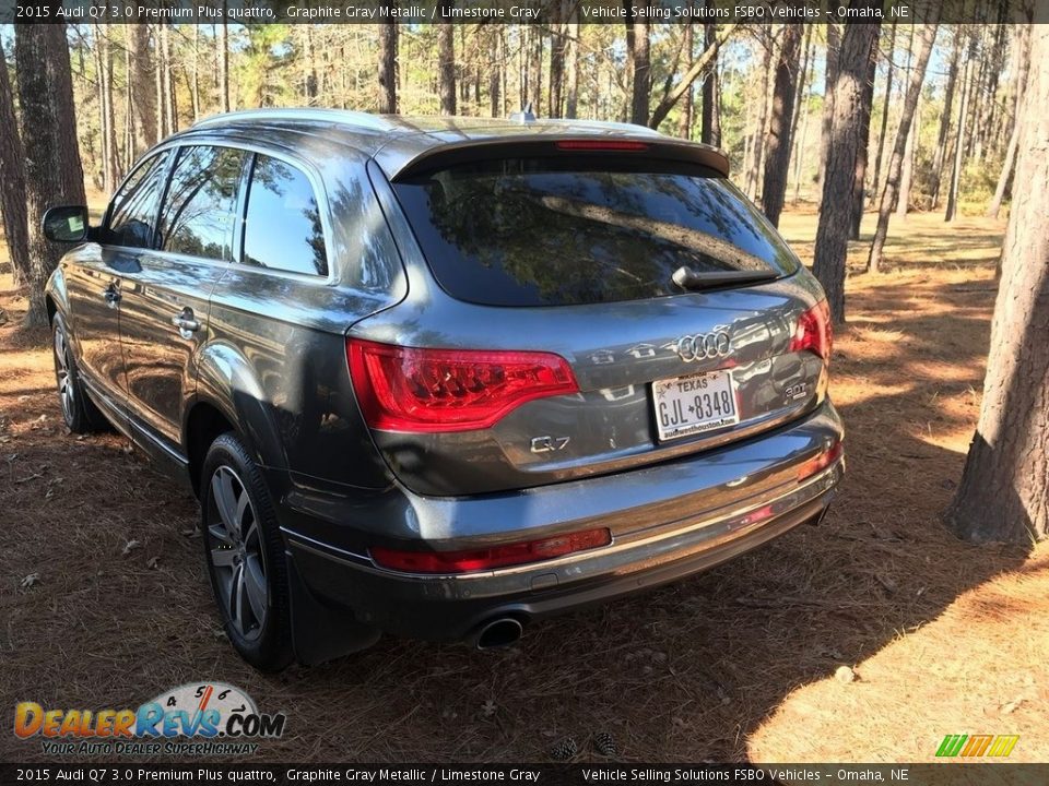 2015 Audi Q7 3.0 Premium Plus quattro Graphite Gray Metallic / Limestone Gray Photo #9