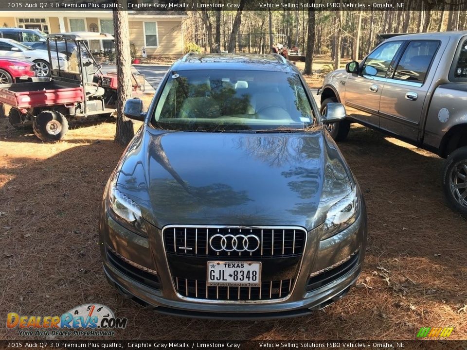 2015 Audi Q7 3.0 Premium Plus quattro Graphite Gray Metallic / Limestone Gray Photo #10