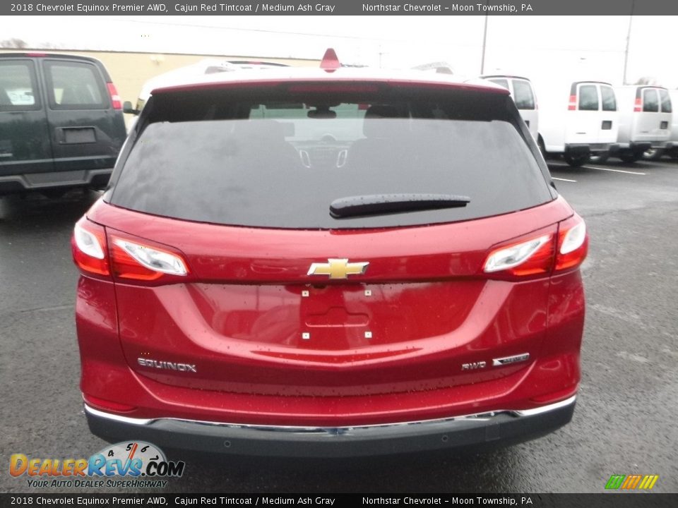 2018 Chevrolet Equinox Premier AWD Cajun Red Tintcoat / Medium Ash Gray Photo #4